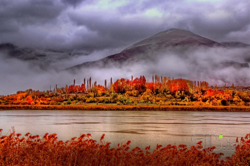 قاب عکس مدرن دریاچه اوان منظره   طبیعت / روستایی اثر مقصود سلیمی