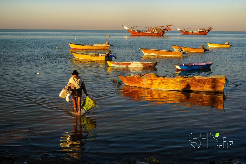 قاب عکس مدرن The old fisherman مستند انسانی  اثر سعید عرب زاده