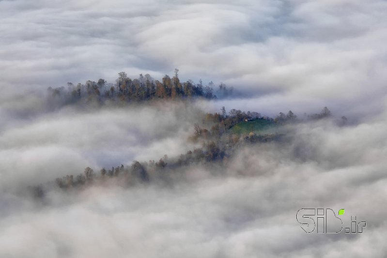 قاب عکس مدرن Surrounded in the Clouds منظره   طبیعت / روستایی اثر هادی محسن تبار فیروزجائی