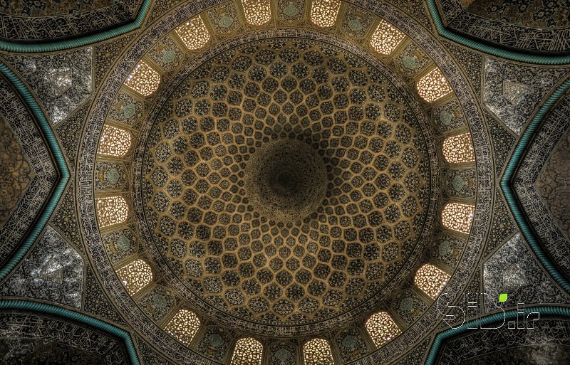 قاب عکس مدرن مسجد شیخ لطف الله معماری سنتی / آثار باستانی اثر سید علی  میرعمادی