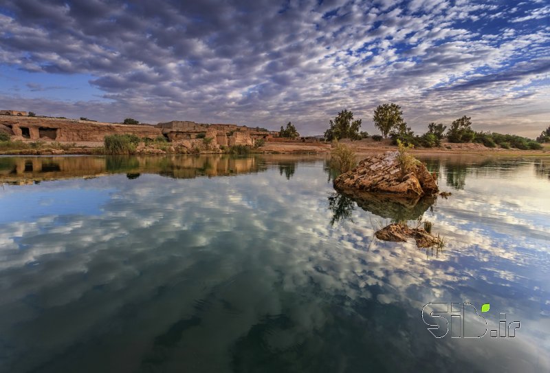 قاب عکس مدرن انعکاس منظره   طبیعت / روستایی اثر علی حنایی