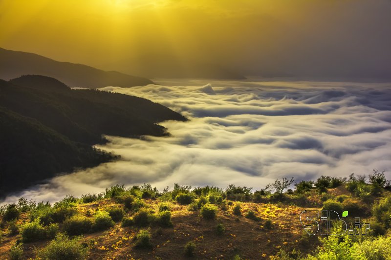 قاب عکس مدرن دریای ابر منظره   طبیعت / روستایی اثر آرمین امین الهی