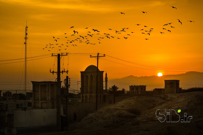 قاب عکس مدرن غروب بندر منظره   طبیعت / روستایی اثر شهرام جهانسوز