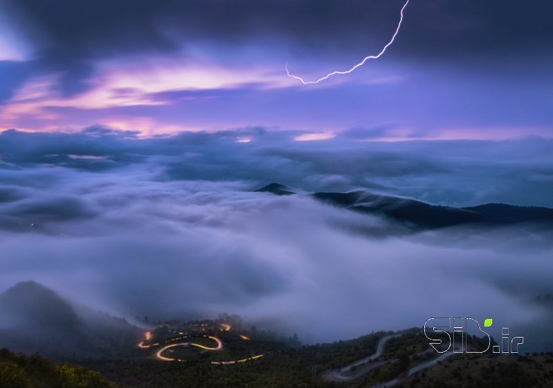 قاب عکس مدرن Stormy Twilight منظره   طبیعت / روستایی اثر هادی محسن تبار فیروزجائی