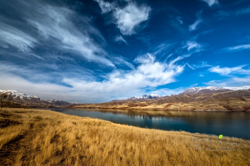 قاب عکس مدرن آبی عمیق منظره   طبیعت / روستایی اثر حسین خان بیگی