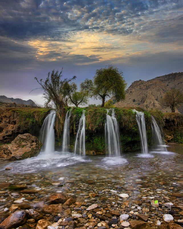 قاب عکس مدرن آبشار آرپناه منظره   طبیعت / روستایی اثر علی حنایی