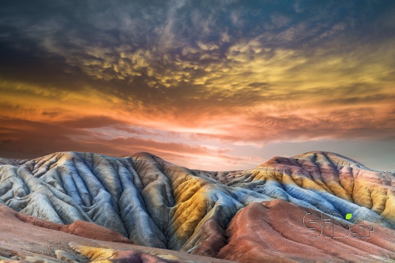 قاب عکس مدرن colorful آبستره اثر محمد رضا معصومی